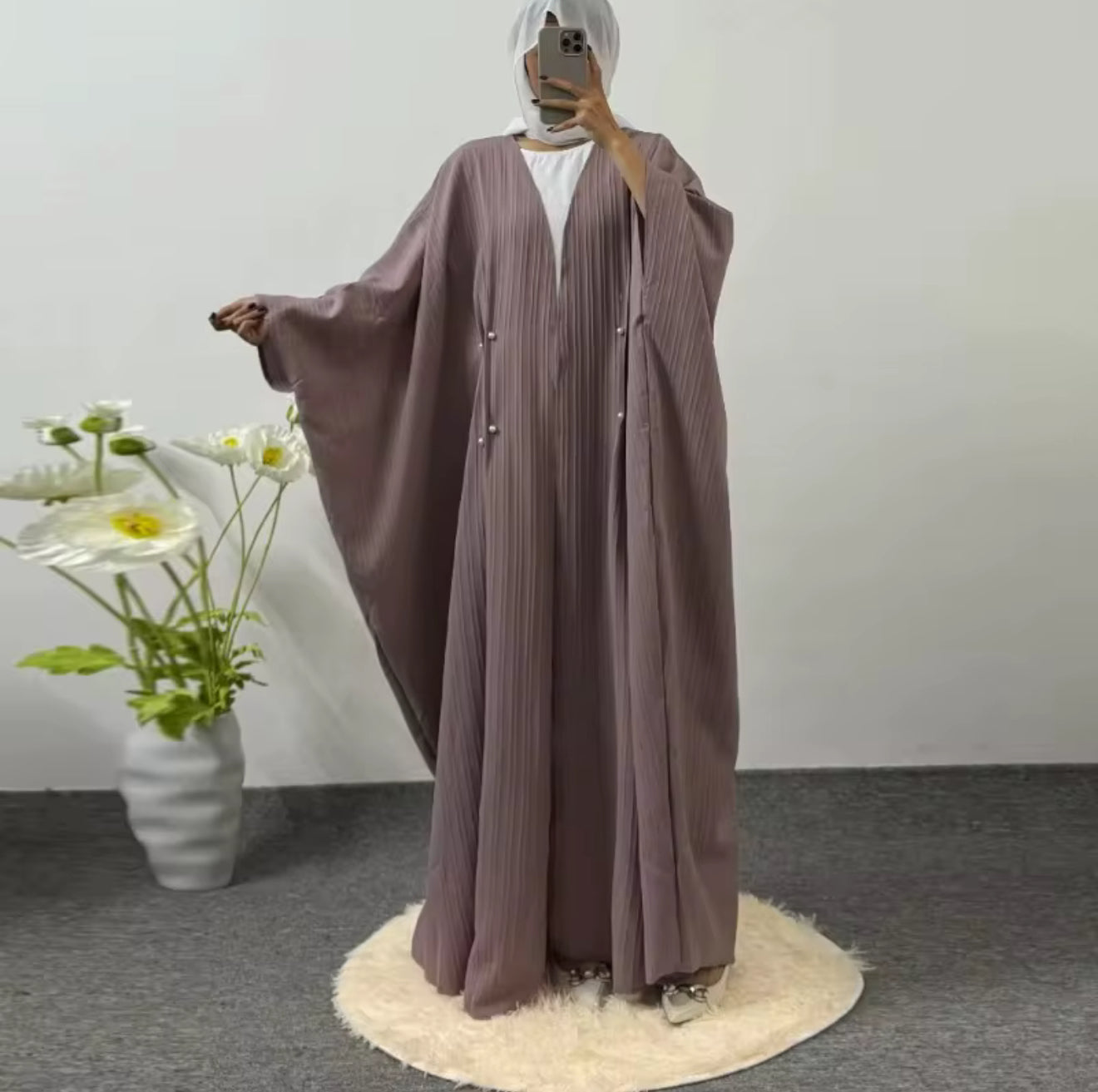 Oversized Open Summer Abaya