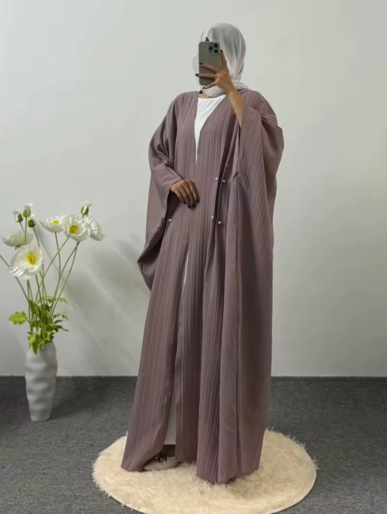 Oversized Open Summer Abaya