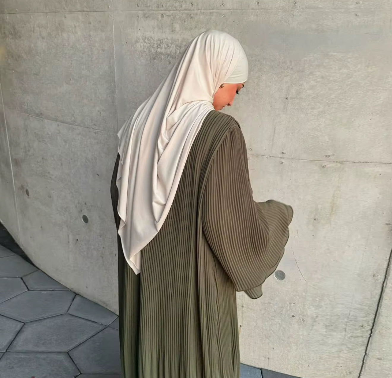 Ankle length Pleated Dress